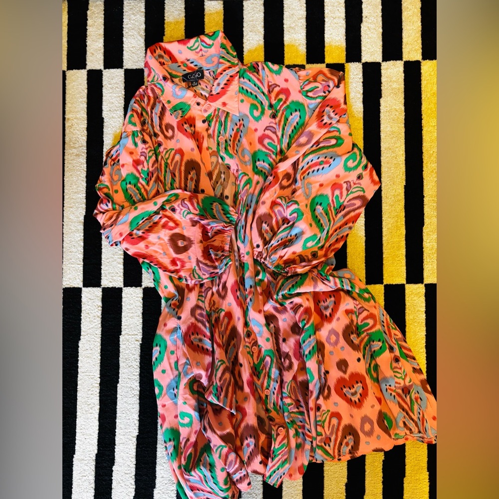 Vibrant Paisley Print Dress | GIGIO BRAND 
MEDIUM